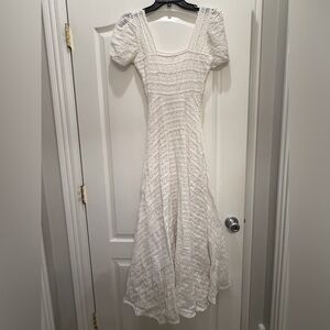 LoveShackFancy Ryan maxi dress in white lace